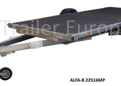 ALFA-B univerzális platós mellső kerekes egytengelyes fékes utánfutó